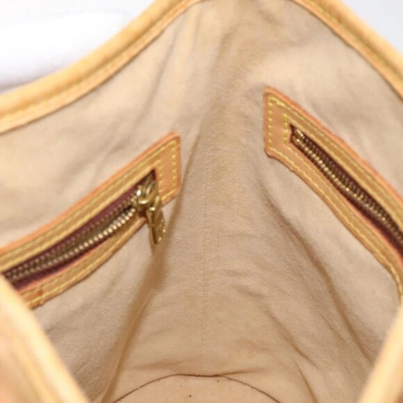 LOUIS VUITTON Nomad leather Bucket PM Shoulder Bag Beige M85001 LV Auth 118104 - Picture 7 of 16